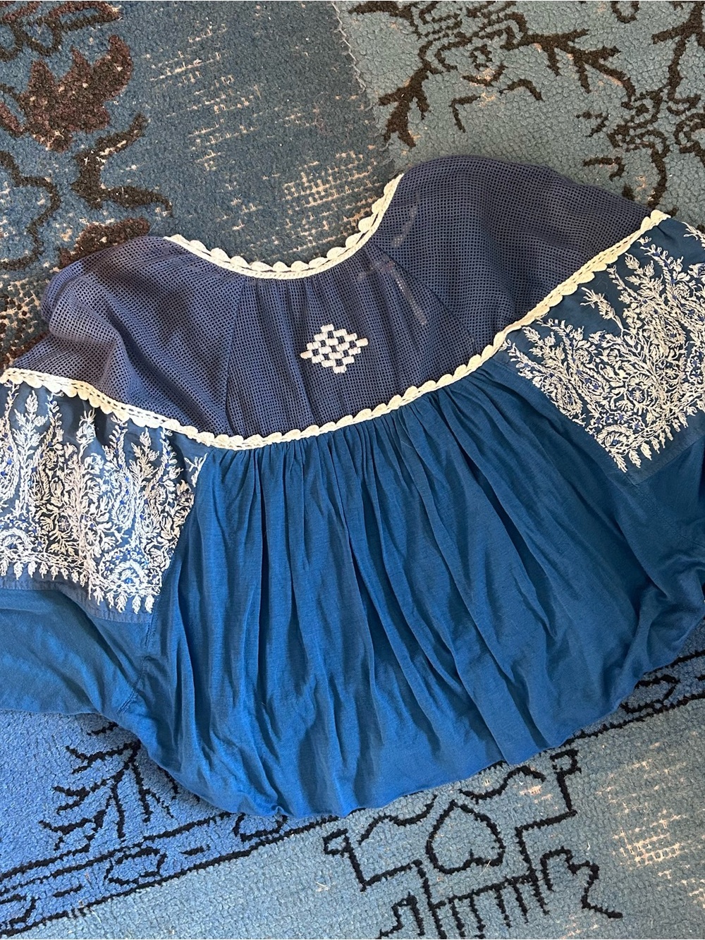 Free People Embroidered “Carly” Top - Picture 3 of 5